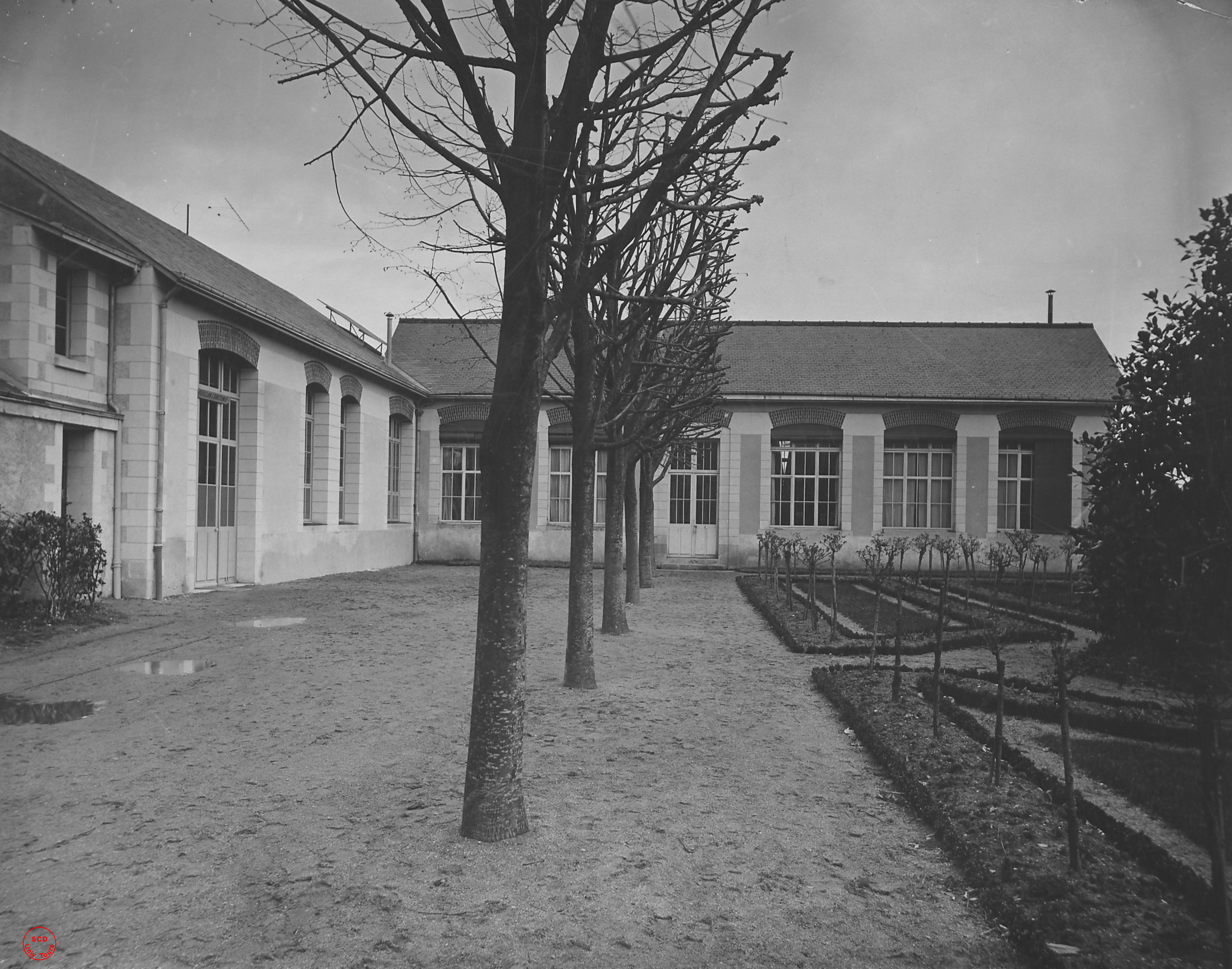 École de médecine et de pharmacie de Tours, pavillon d'anatomie et laboratoire de physique, vue extérieure